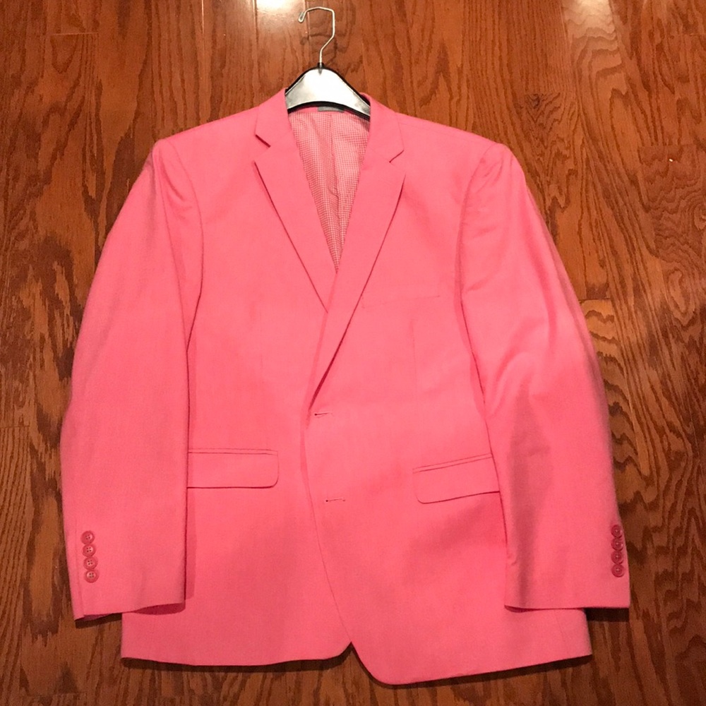 Pink sport coat men’s 42 short